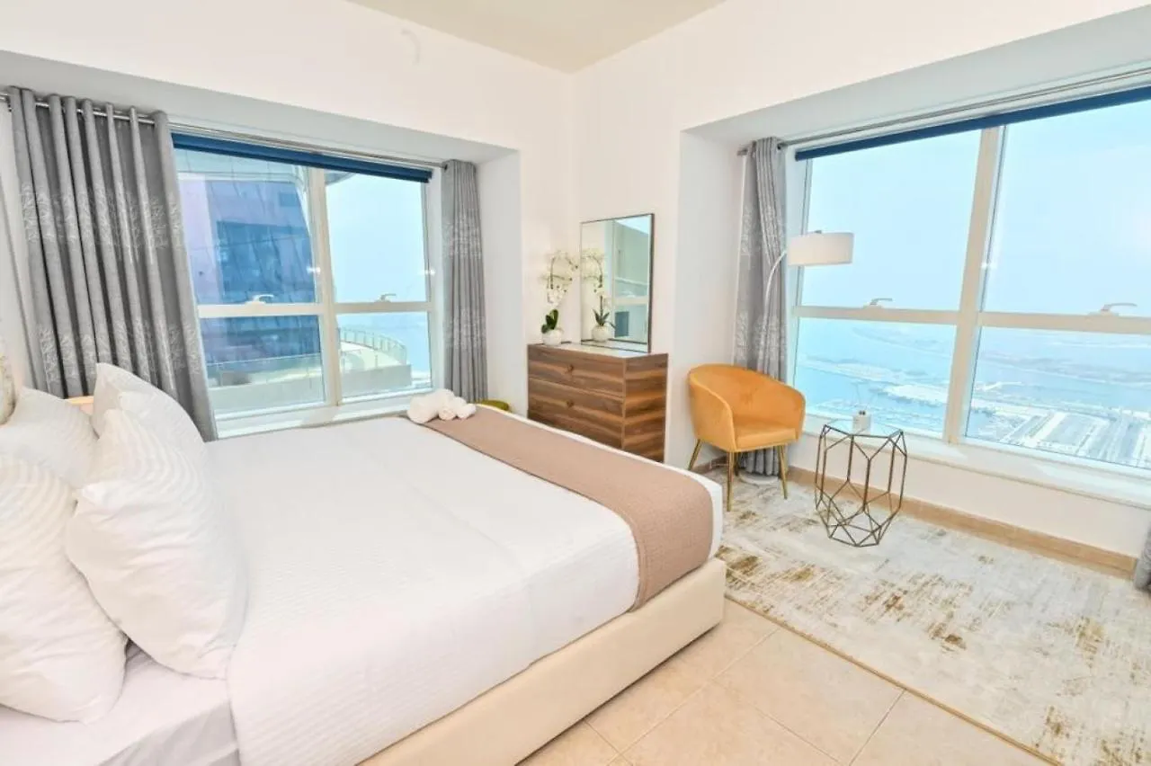 דירות 54 Floor Palm & Sea View Dubai Marina. Lux / New